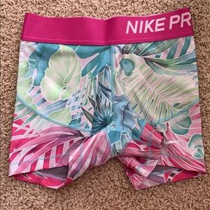 RARE Tropical Print Nike Pros